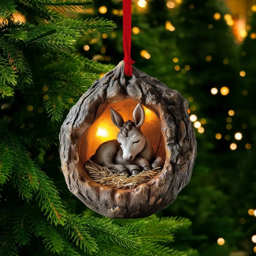🎁❤️Handmade forest animal Christmas decorations