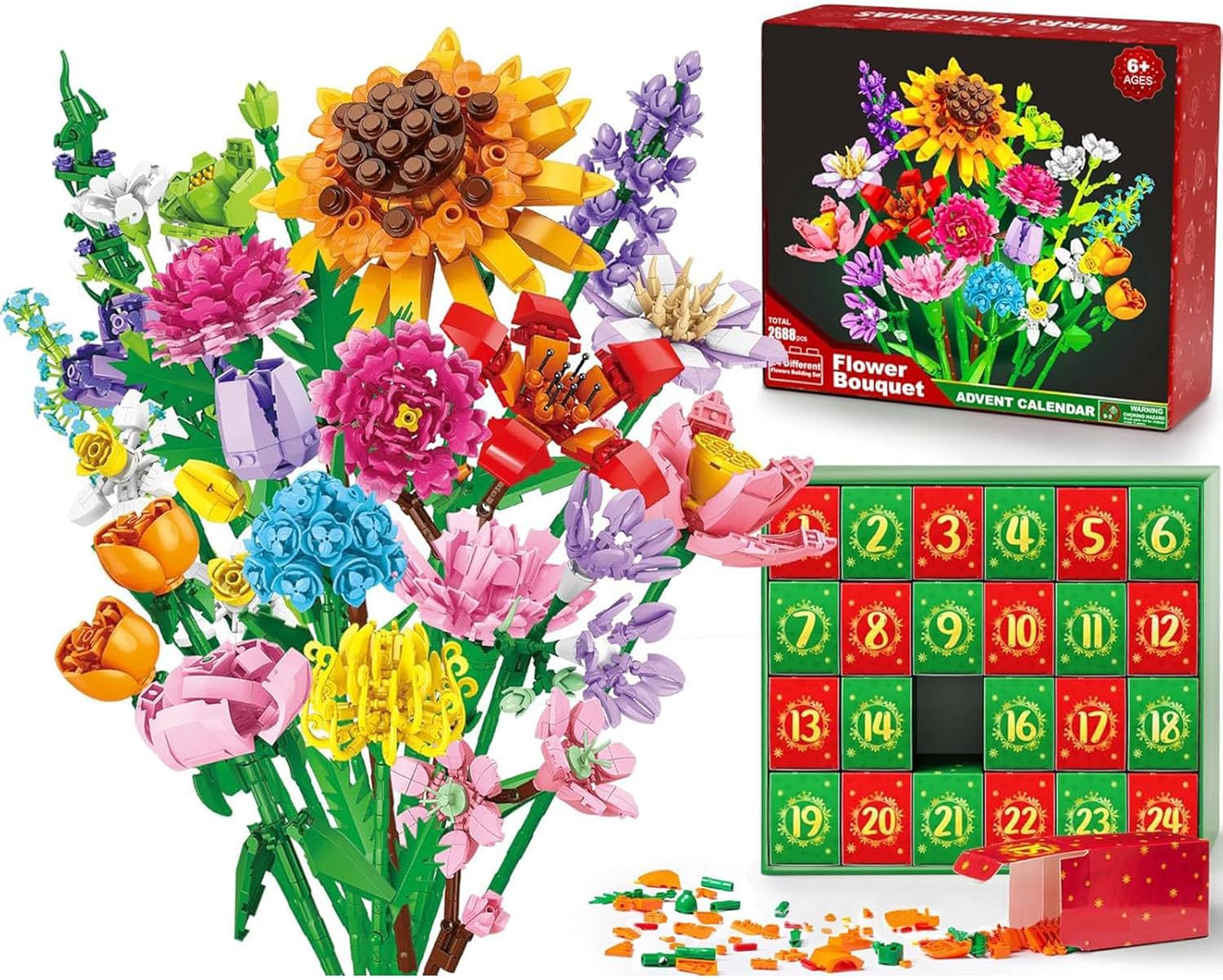 MerryBlooms™ 24-Day Building Advent Calendar