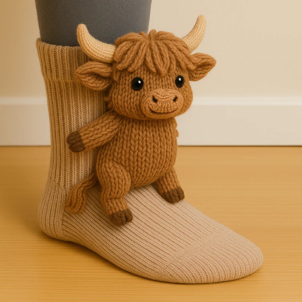🔥Last Day 49% OFF-2026 Architecturm®3D Knit Animal Socks🧦