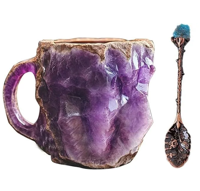 Purple 🎁 Last day 49% OFF -2025 New Mineral Crystal Coffee Mugs