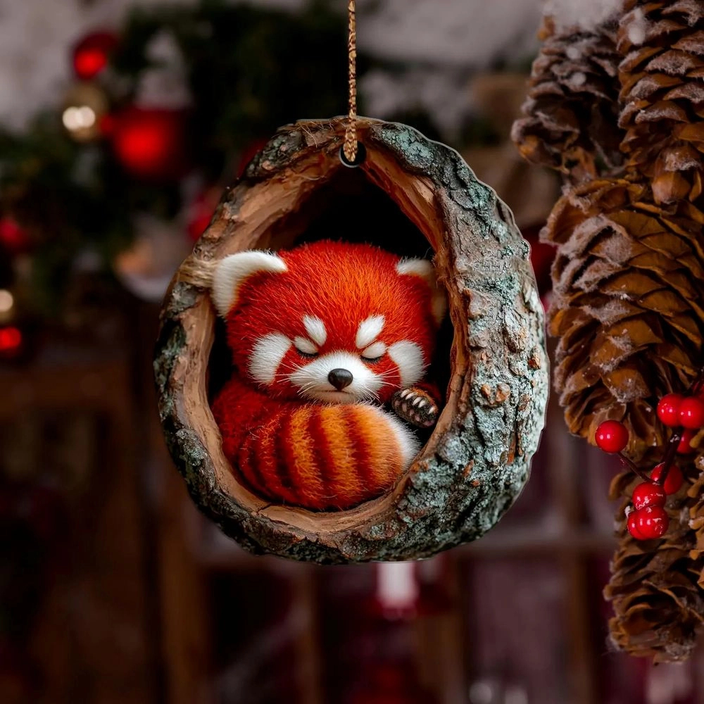 🎁❤️Handmade forest animal Christmas decorations