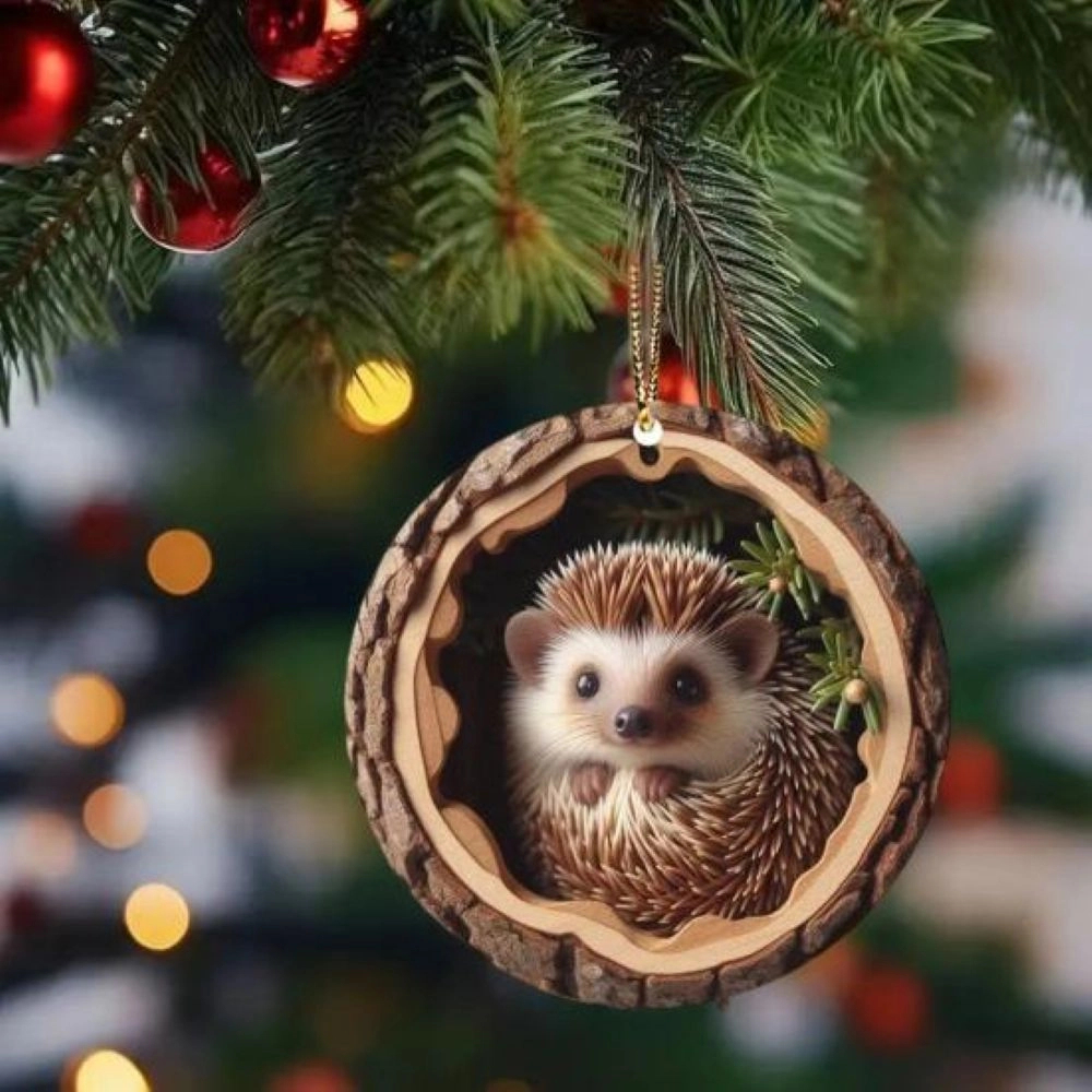 🎁❤️Handmade forest animal Christmas decorations