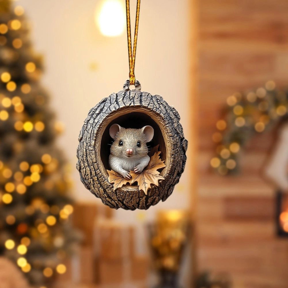 🎁❤️Handmade forest animal Christmas decorations