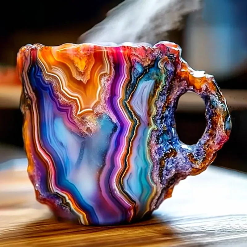 🥃2025 New Gift—BrewCharm Mineral Crystal Coffee Mugs