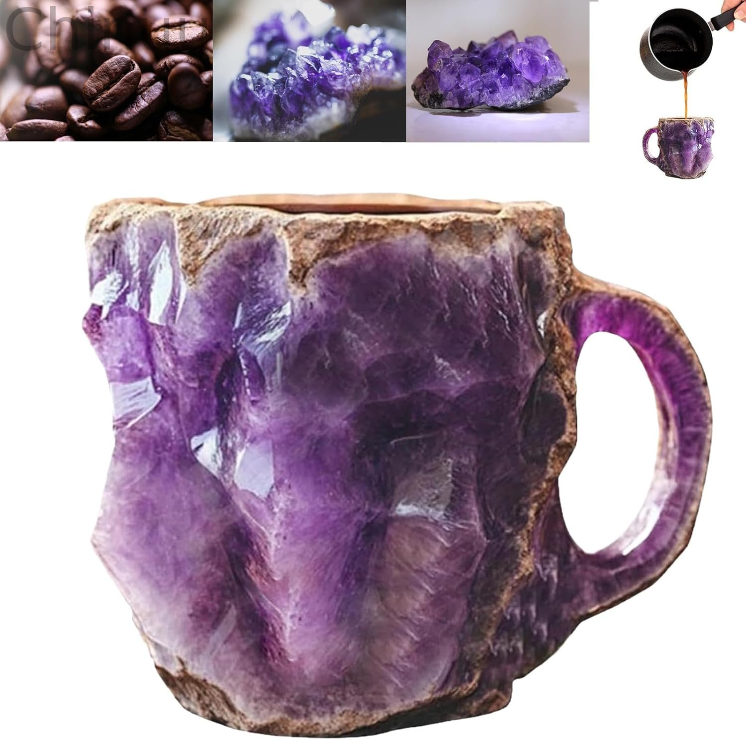 🥃2025 New Gift—BrewCharm Mineral Crystal Coffee Mugs