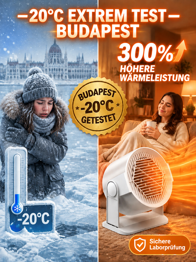 Das Heizwunder für Ihr Zuhause: Schnelles Aufheizen in 3 Sekunden – bis zu 200 m² in nur 3 Minuten warm