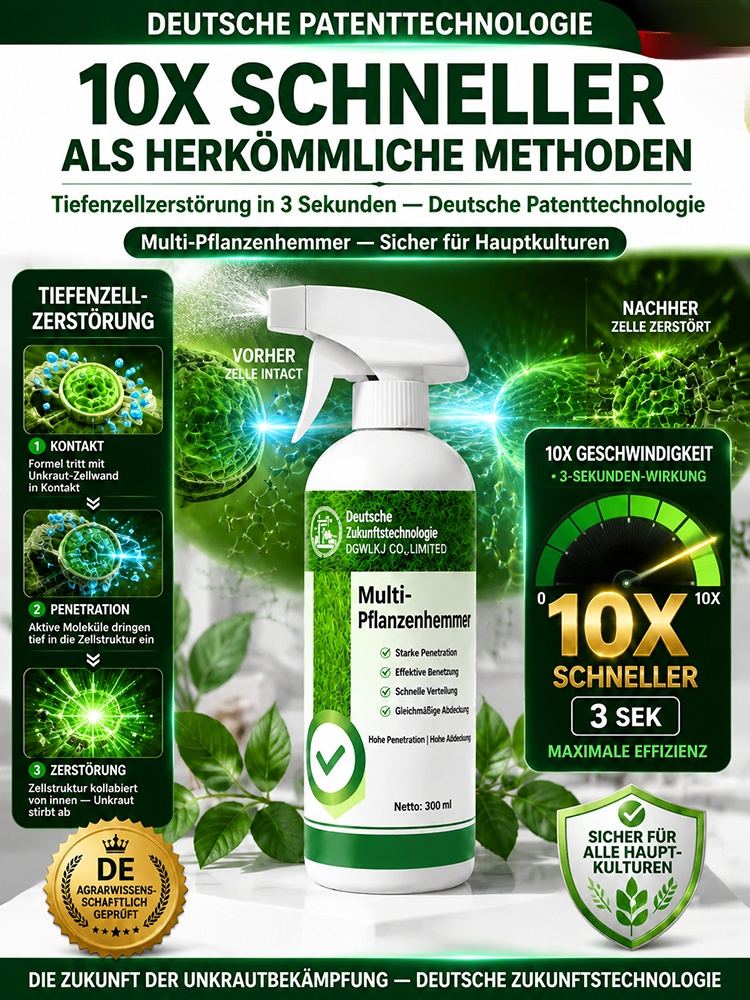 ⏱️ Morgens sprühen, nachmittags sauber! 100% Bio-Unkrautvernichter (Sicher für Hunde & Kinder) ✨