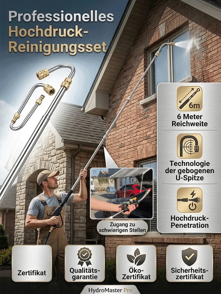 Hochdruck-Edelstahl-Reinigungsset