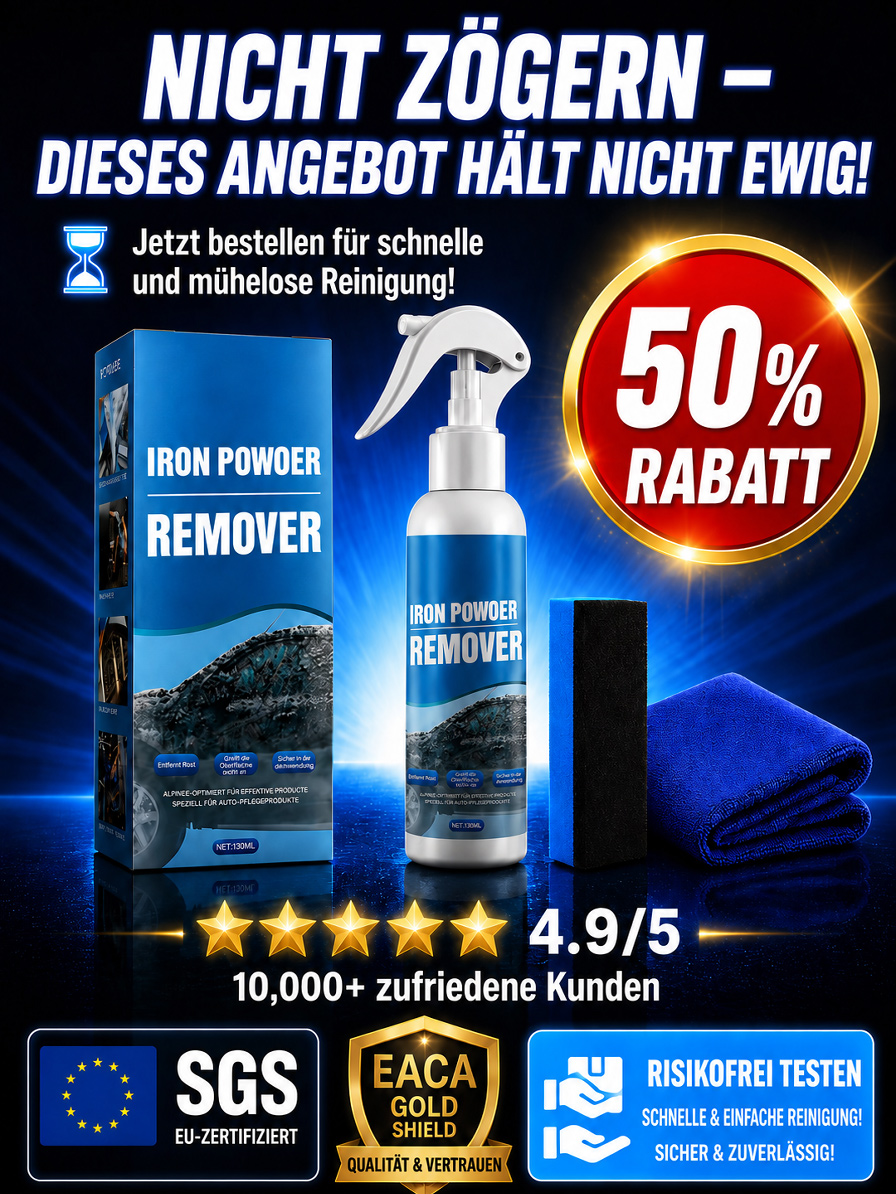 Rostentferner-Reinigungsspray-Set: Entrostung in nur 3 Sekunden, 10-mal stärker als herkömmliche Reiniger!