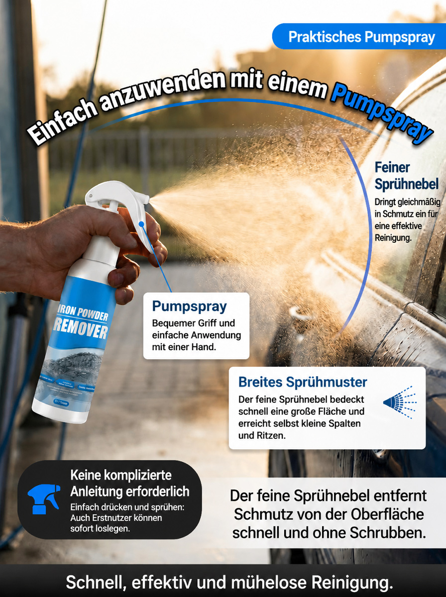 Rostentferner-Reinigungsspray-Set: Entrostung in nur 3 Sekunden, 10-mal stärker als herkömmliche Reiniger!