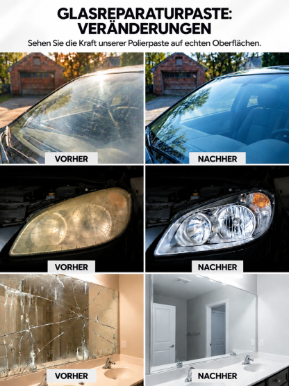 Autoglas-Kratzer-Reparaturpolitur – In 3 Sekunden sind Kratzer verschwunden! 100 % Blendschutz für maximale Sicherheit bei Nachtfahrten!