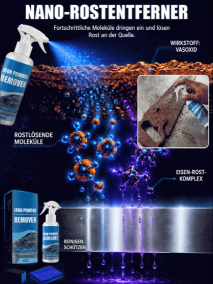 Rostentferner-Reinigungsspray-Set: Entrostung in nur 3 Sekunden, 10-mal stärker als herkömmliche Reiniger!
