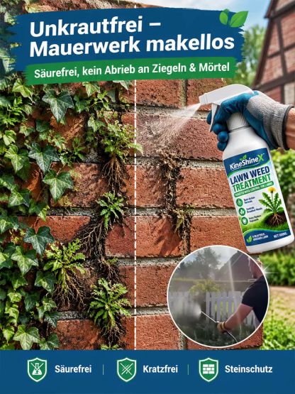 [Wirkt bis in die Wurzeln] Spray zur Unkrautbekämpfung im Rasen | Bio Unkrautvernichter Ohne Glyphosat | Bis zu 5 Jahre Unkrautfrei (-50%)