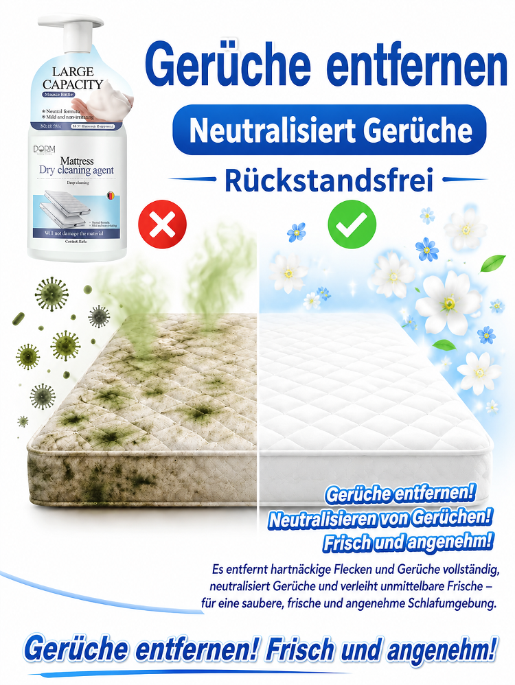 【Ohne Abziehen & Trocknen】Matratzen-Reinigungsspray – Kein Waschen erforderlich