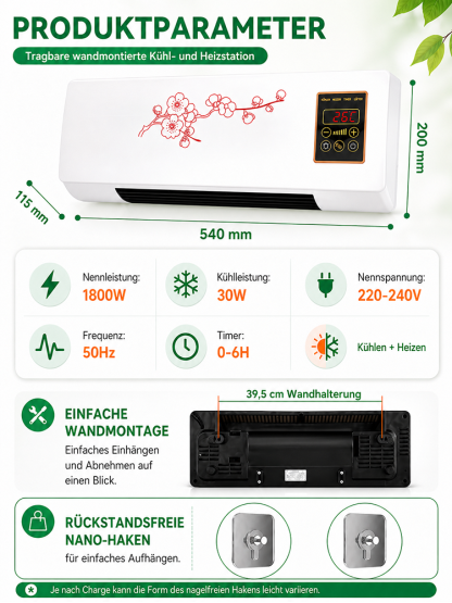 【Mobil einsetzbar】Fraunhofer Institut Edition 4-in-1 Multifunktions-Klimaregler