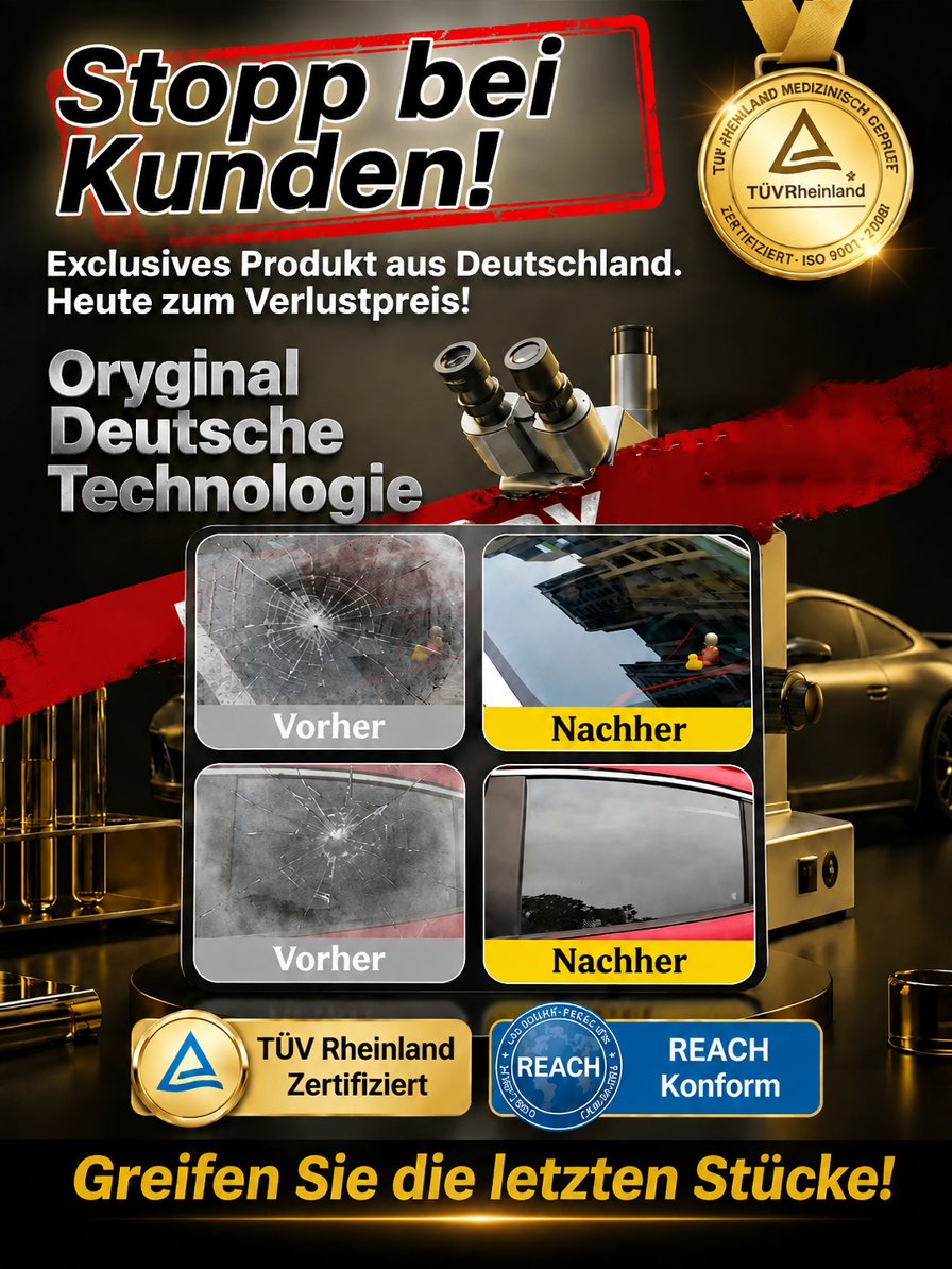 Autoglas-Kratzer-Reparaturpolitur – In 3 Sekunden sind Kratzer verschwunden! 100 % Blendschutz für maximale Sicherheit bei Nachtfahrten!