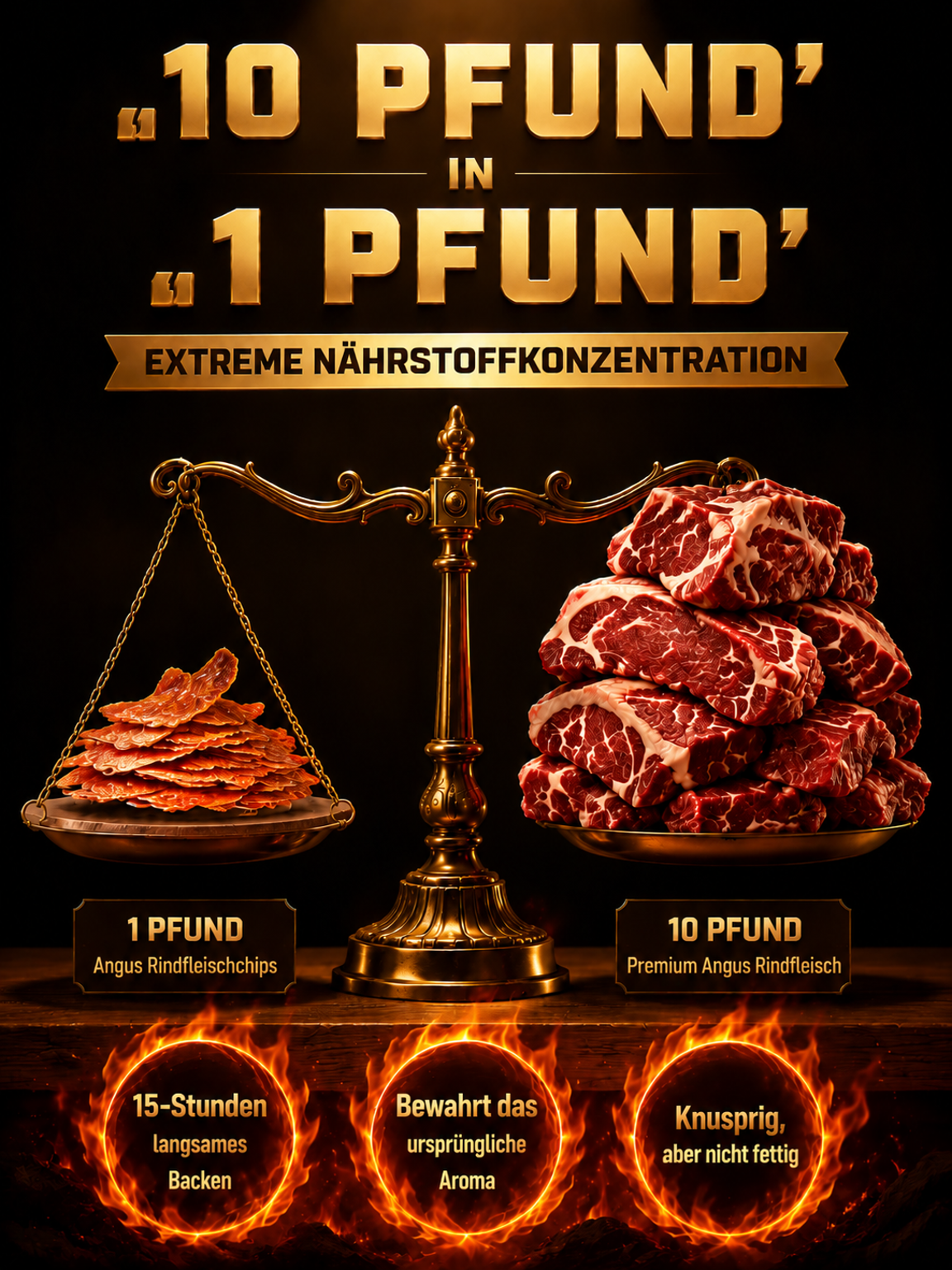 Angus-Rindfleisch-Chips