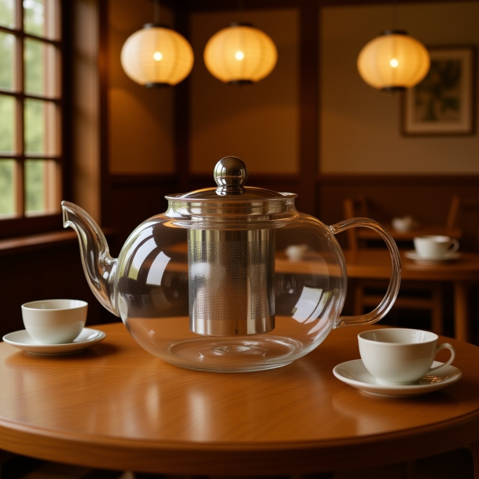 Safe tea brewing with high-temperature glass pot