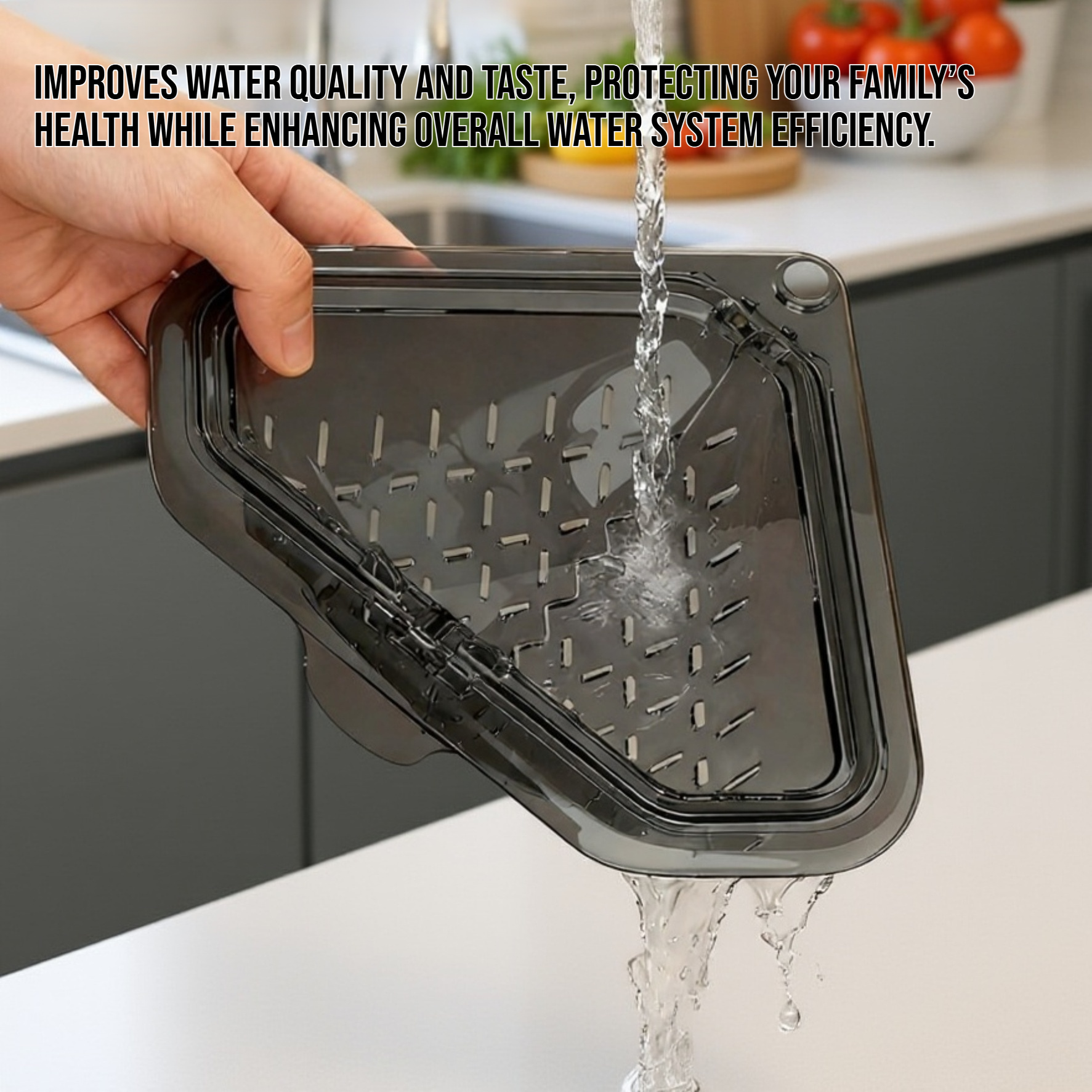 Easy-to-install magnetic water tank filter basket