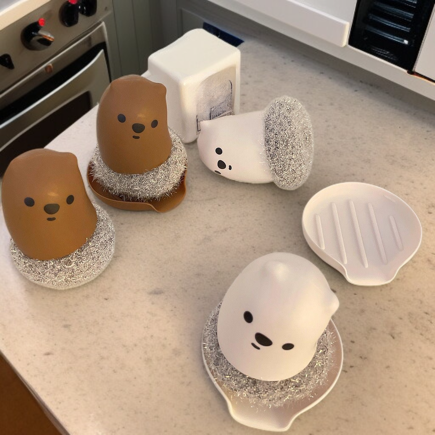 Multipurpose Handle Kitchen Scrubber Ball