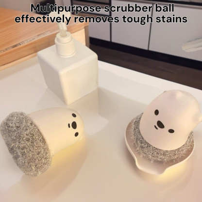 Multipurpose Handle Kitchen Scrubber Ball