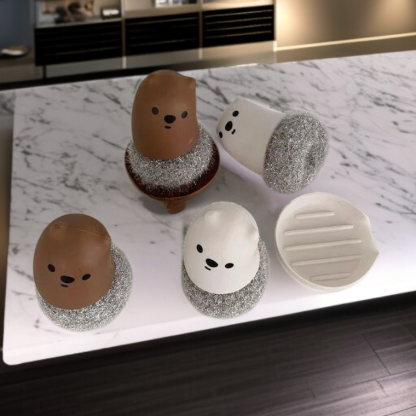 Multipurpose Handle Kitchen Scrubber Ball