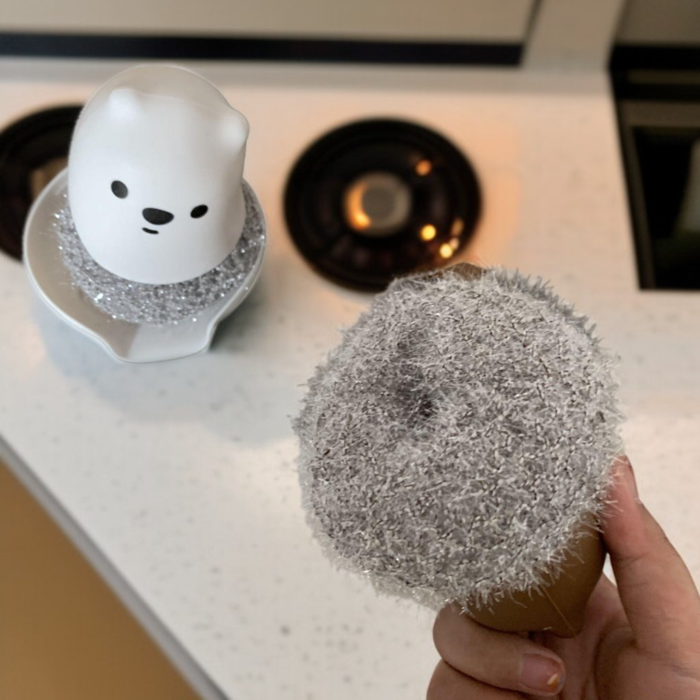 Multipurpose Handle Kitchen Scrubber Ball