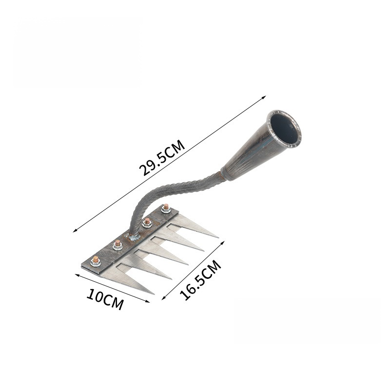 🚀 Manganese Rake: 1 pull to clear weeds, No more backaches!