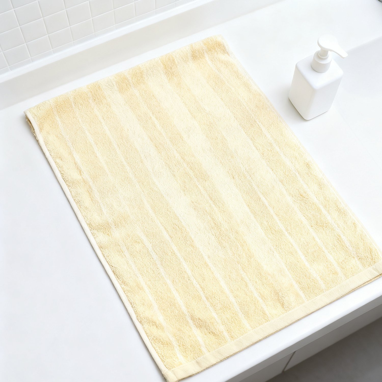 Coral fleece towel showing ultra-soft texture