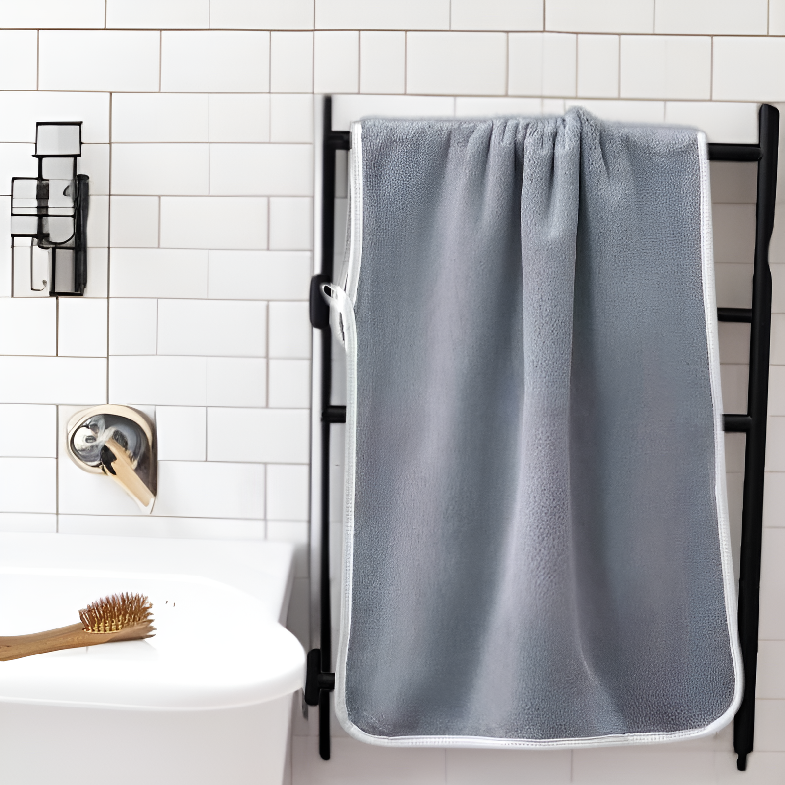 Coral fleece towel demonstrating superior softness and comfort