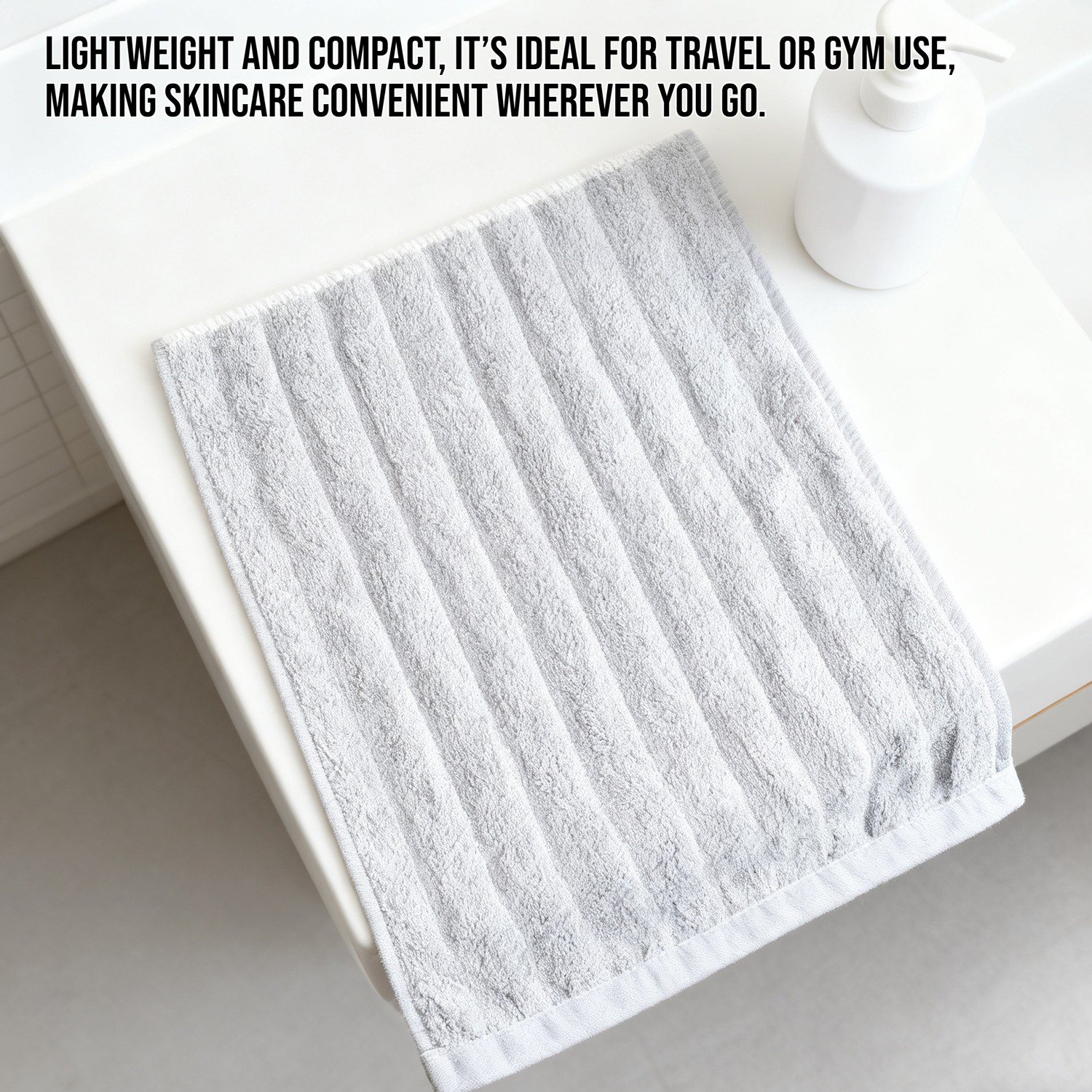 Highly absorbent coral fleece towel for face care