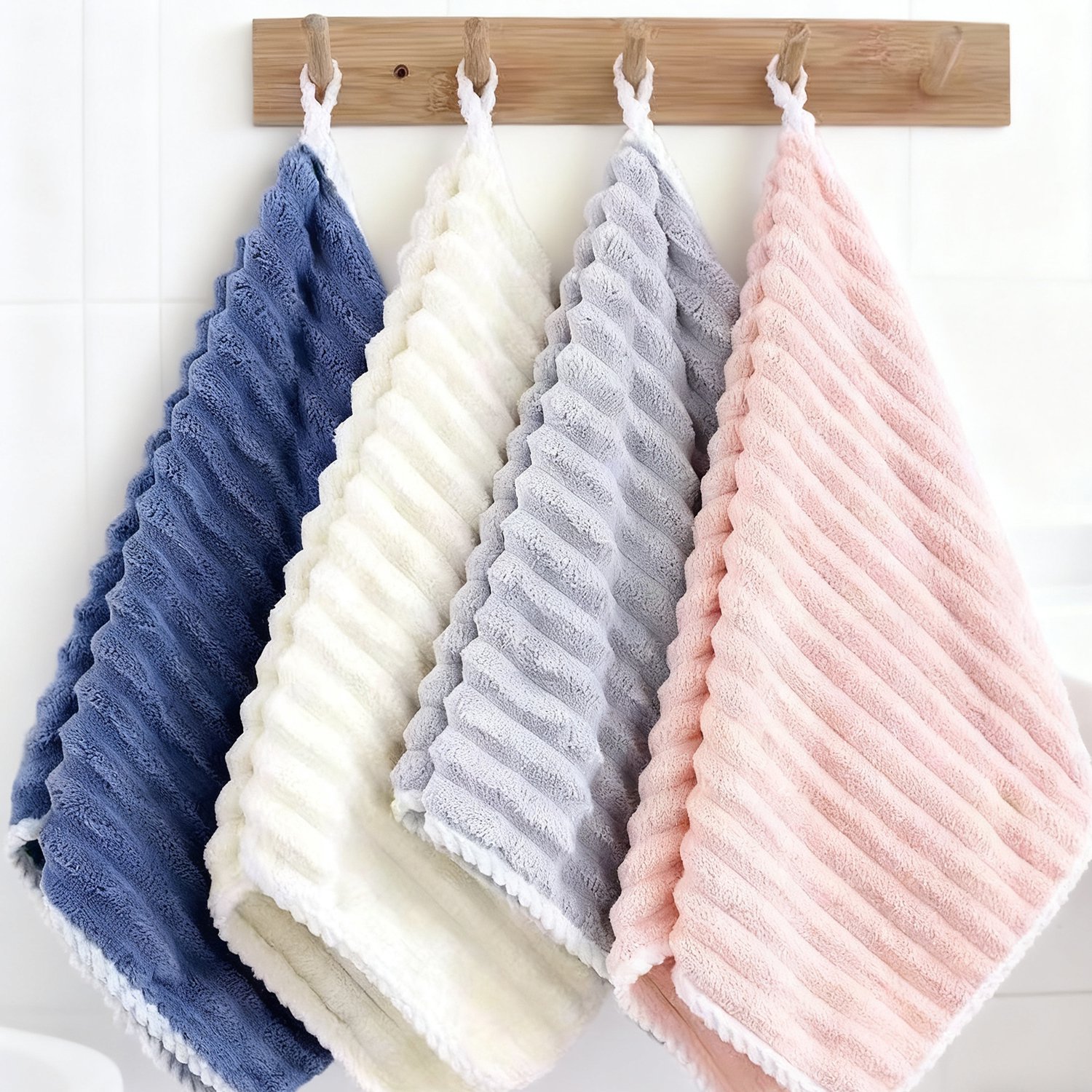 Plush and lightweight coral fleece towel