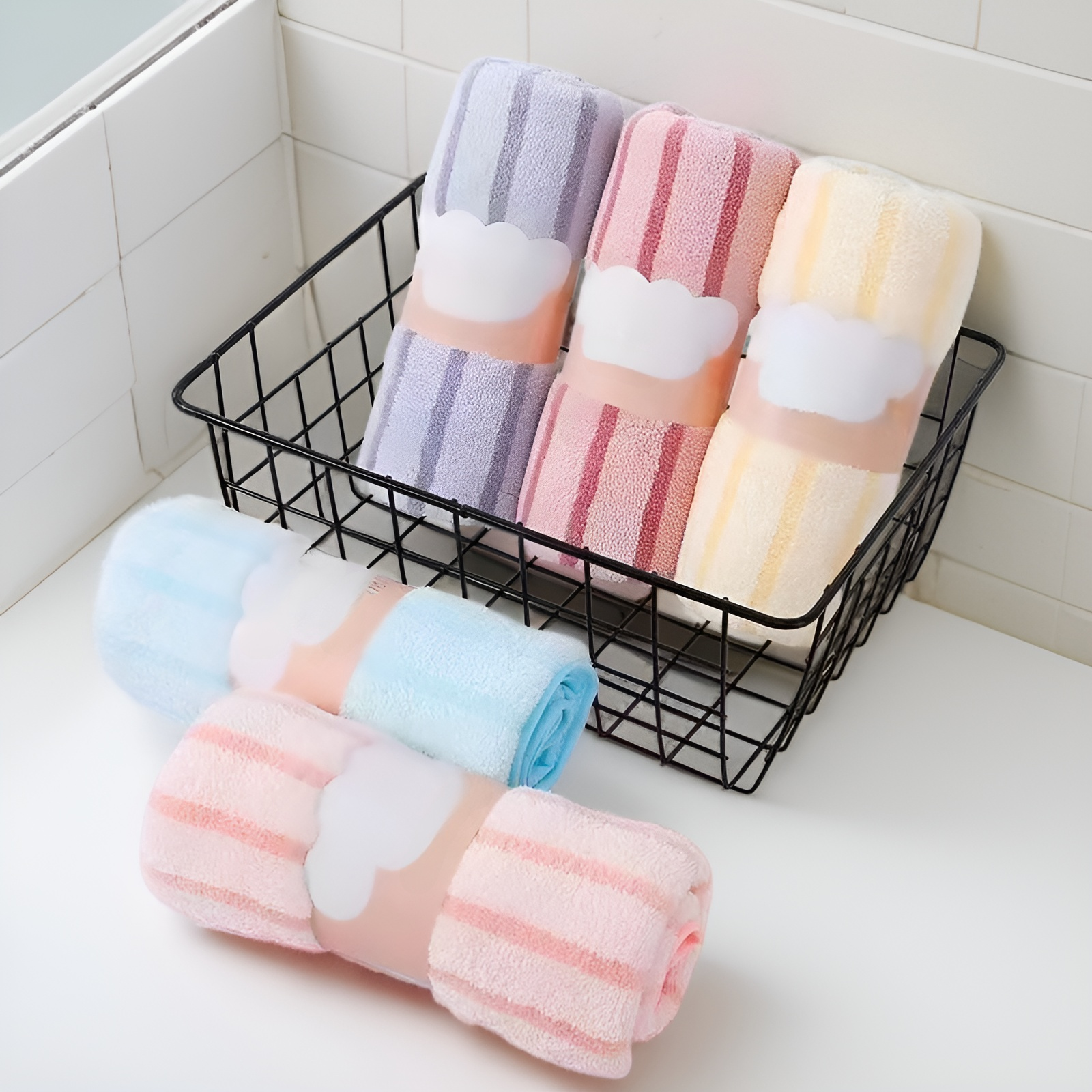 Gentle and skin-friendly coral fleece towel