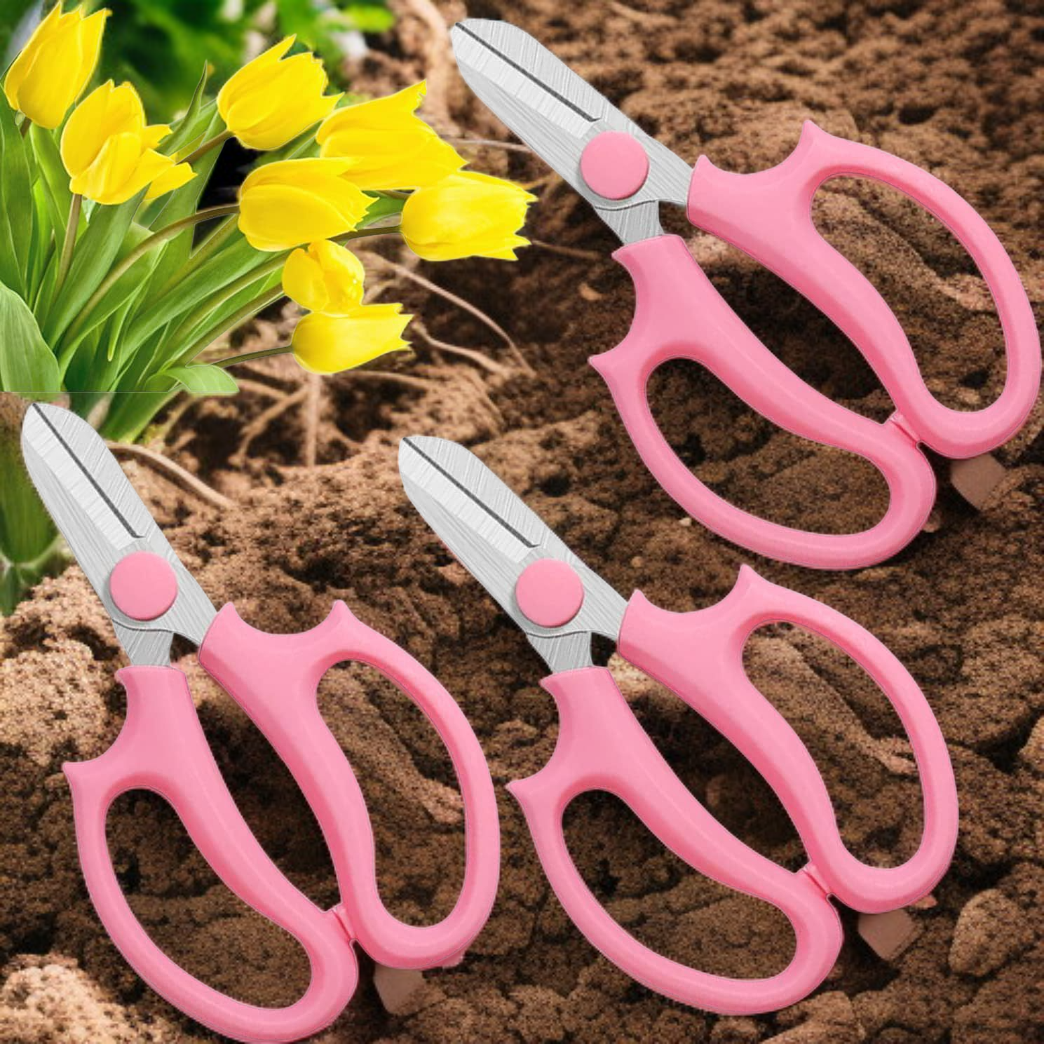Ergonomic handle of bonsai pruning scissors