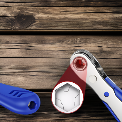 Double headed dual-purpose bidirectional ratchet wrench