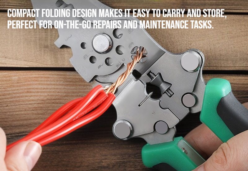 Portable wire stripper and tester for electricians