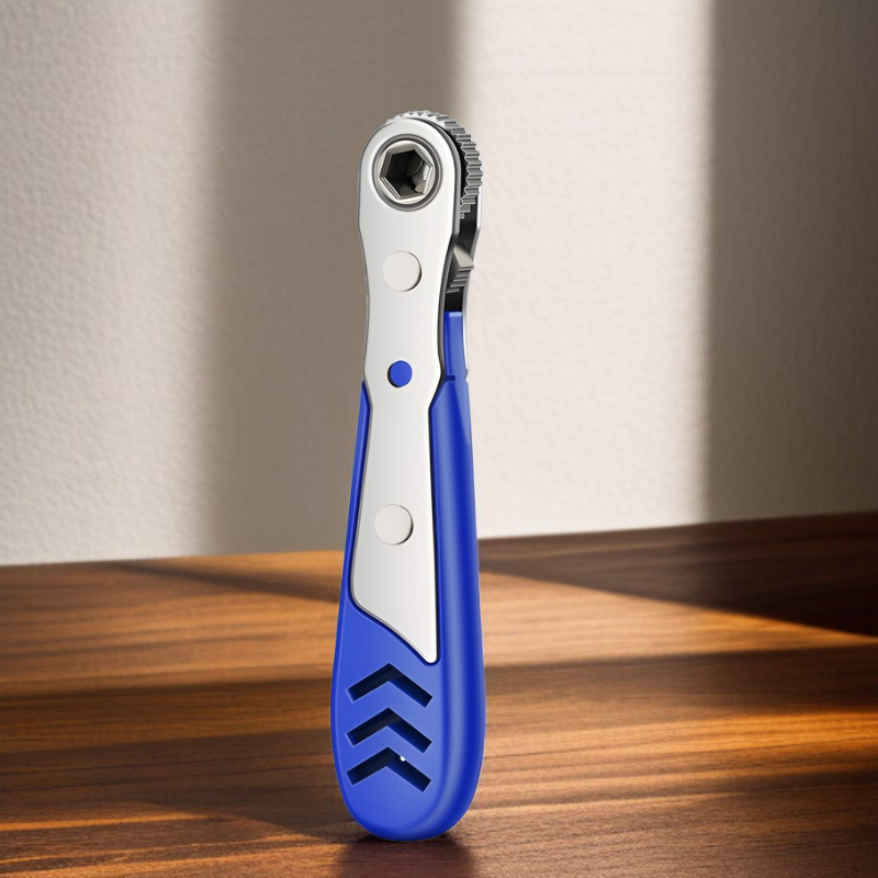 Double headed dual-purpose bidirectional ratchet wrench