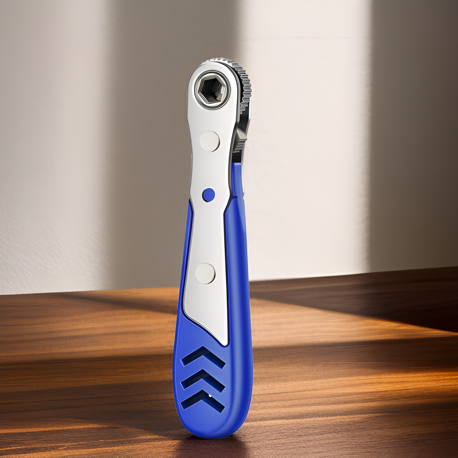 Double headed dual-purpose bidirectional ratchet wrench