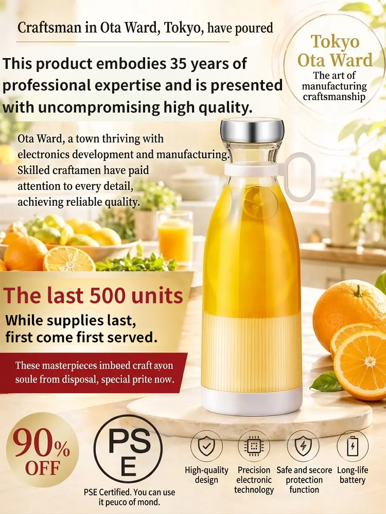 380ml Portable Juicer Cup with Alcohol Bottle Design