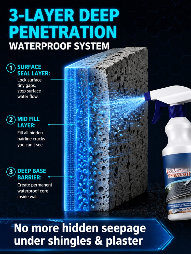 Quick-drying waterproof spray