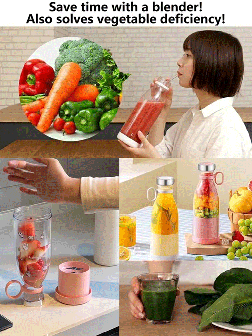 380ml Portable Juicer Cup with Alcohol Bottle Design