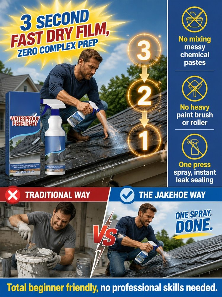 Quick-drying waterproof spray
