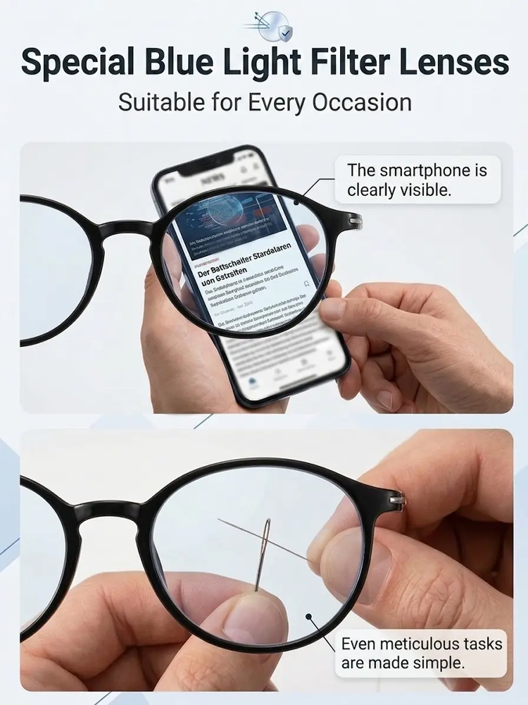 Ultralight and comfortable anti-blue light reading glasses