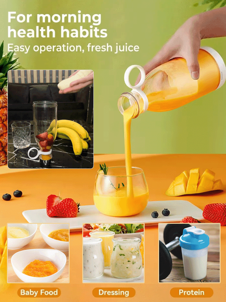 380ml Portable Juicer Cup with Alcohol Bottle Design