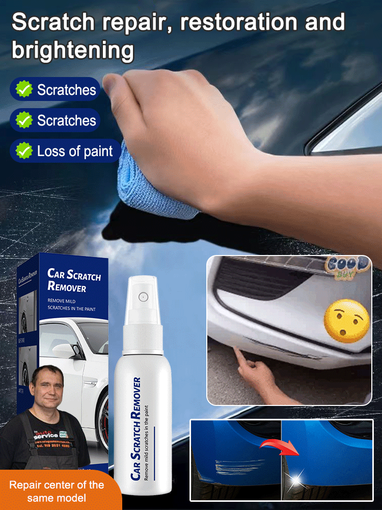 ✅ Microparticle technology repairs minor scratches and burns in just 10 minutes. Suitable for all car models and paint colors; no fillers or water required. 🚗 100% compatible with all car models.