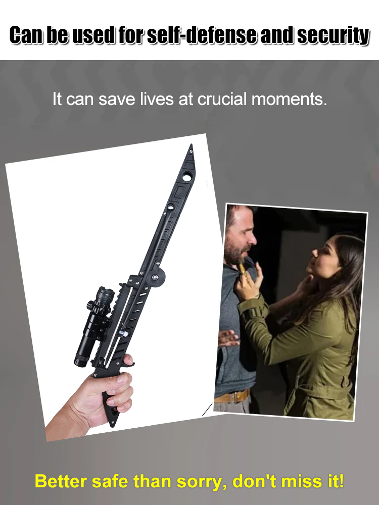 Equipped with a 4x telescope and laser👍 it can hit targets every time, even at 100 meters‼️