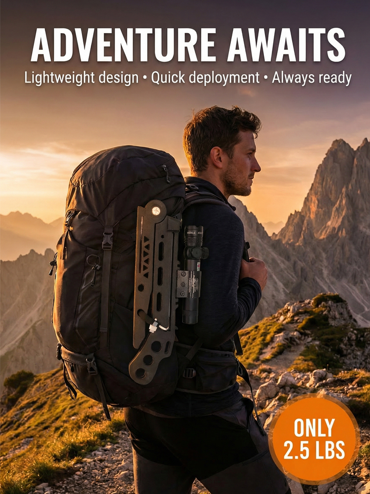 【American-authorized outdoor must-have】‼️🔴Laser Infrared Emitter🌟99.9% ultra-high accuracy, silent and lightless design✅Foldable for easy carrying🥇Equipped with special Japanese rubber👍🔥Durable even after 8000 hits