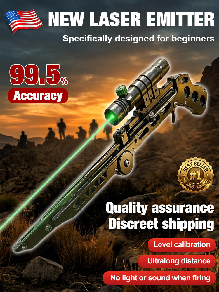 【American-authorized outdoor must-have】‼️🔴Laser Infrared Emitter🌟99.9% ultra-high accuracy, silent and lightless design✅Foldable for easy carrying🥇Equipped with special Japanese rubber👍🔥Durable even after 8000 hits