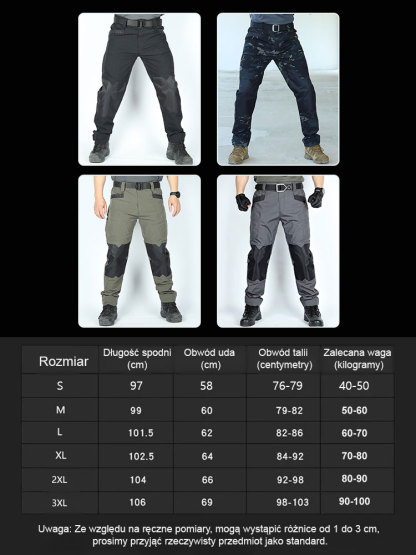 【⚠️Pilna potrzeba na froncie: spodnie wojskowe】Męskie elastyczne wodoodporne spodnie taktyczne