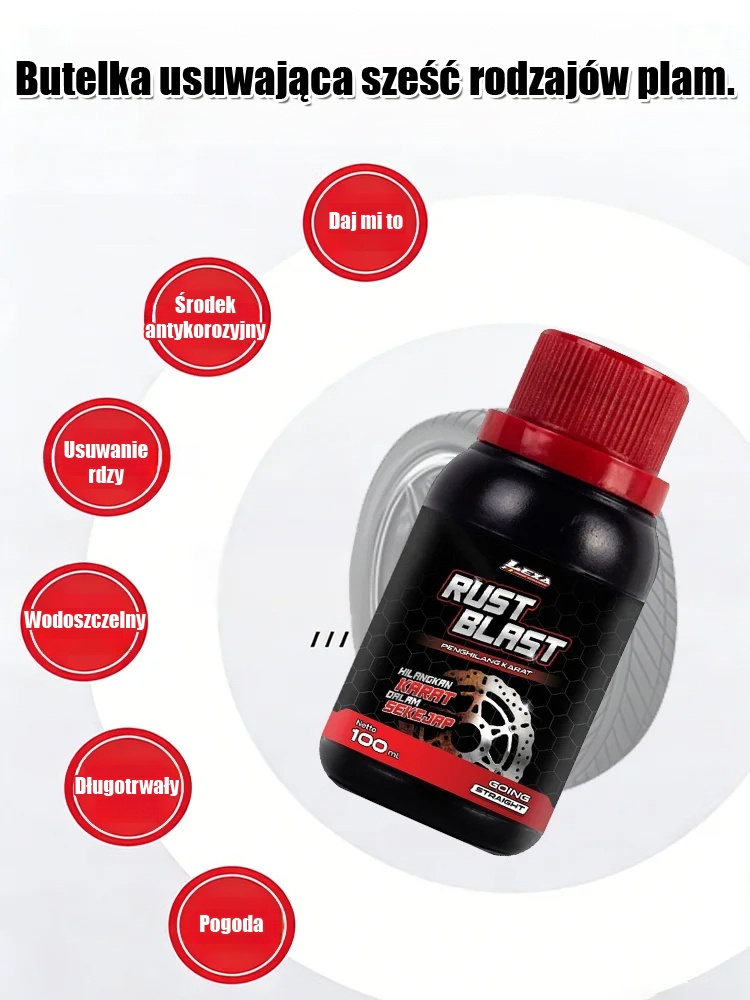 Wielofunkcyjny spray do usuwania rdzy i ochrony powierzchni metalowych.